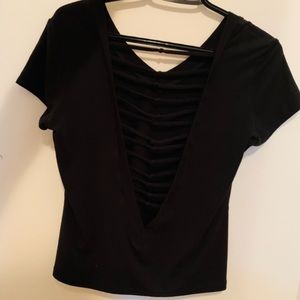 Sexy Open Back Bombshell Sportswear Top
